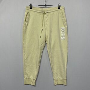 MK Michael Kors Women Jogger Sweatpants Size Large Yellow B348 -29